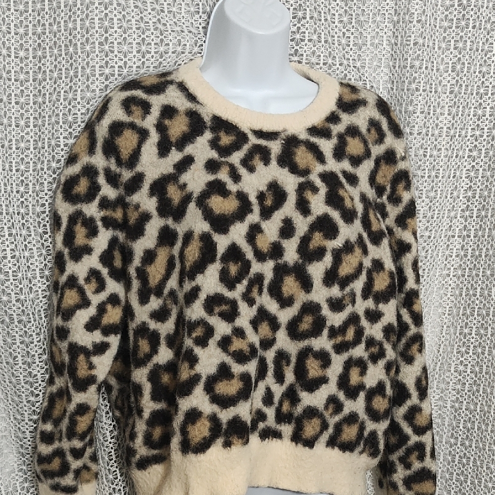 Leopard Print Women's Sweater